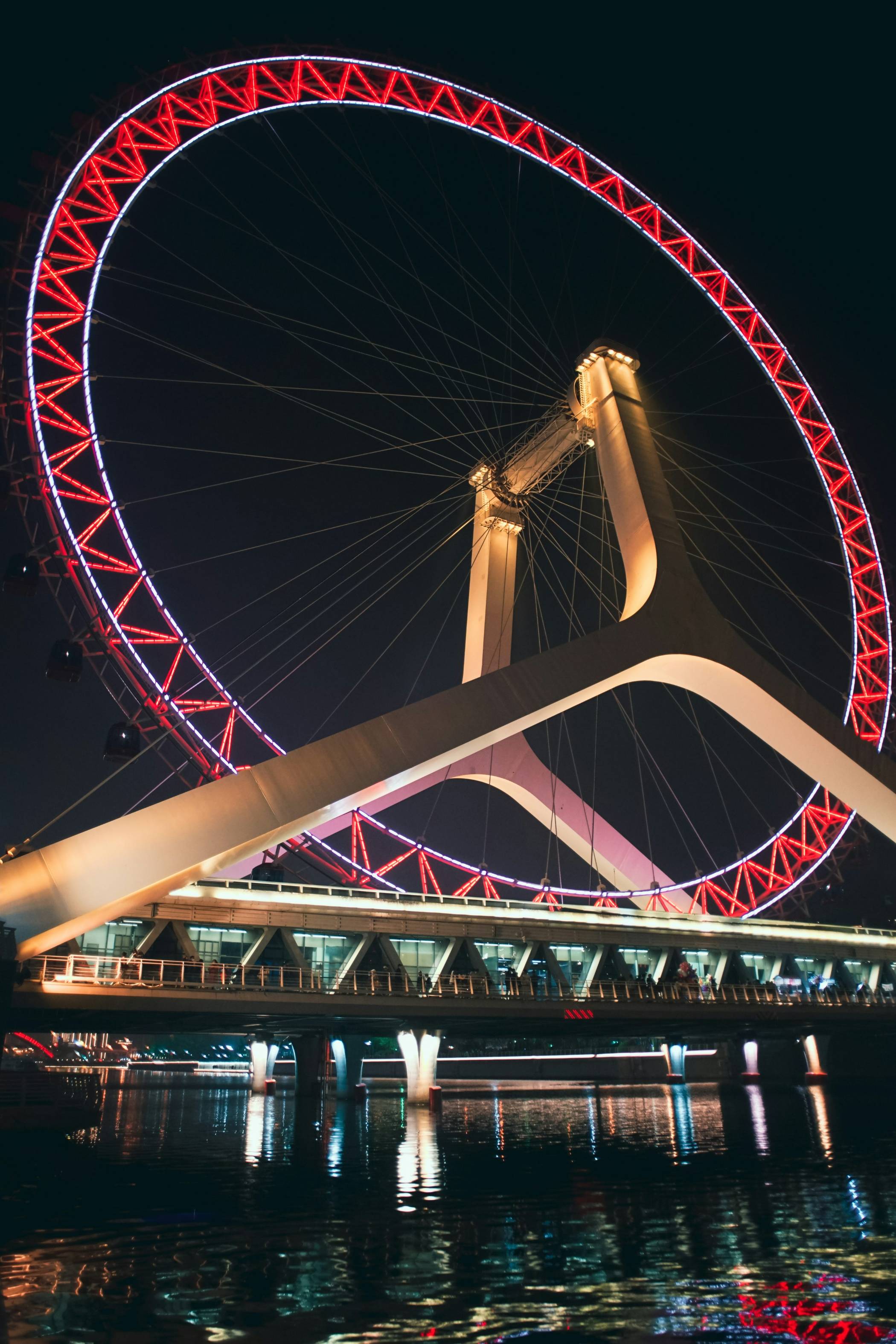 The Tianjin Eye: The World's Only Ferris Wheel Built on a Bridge